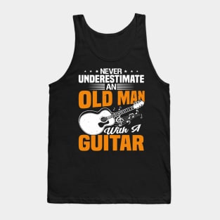 Never underestimate an old man with a GUITAR Tank Top